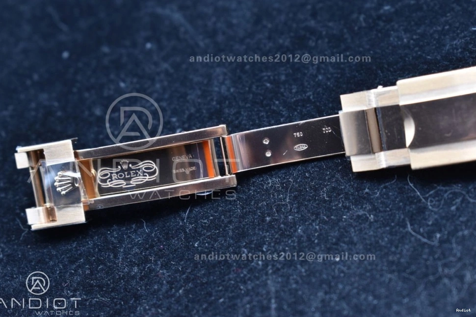 Best Daytona SH4130 116518 Oysterflex Strap RG 1:1 APSF Dial Rubber on Black Edition 0404